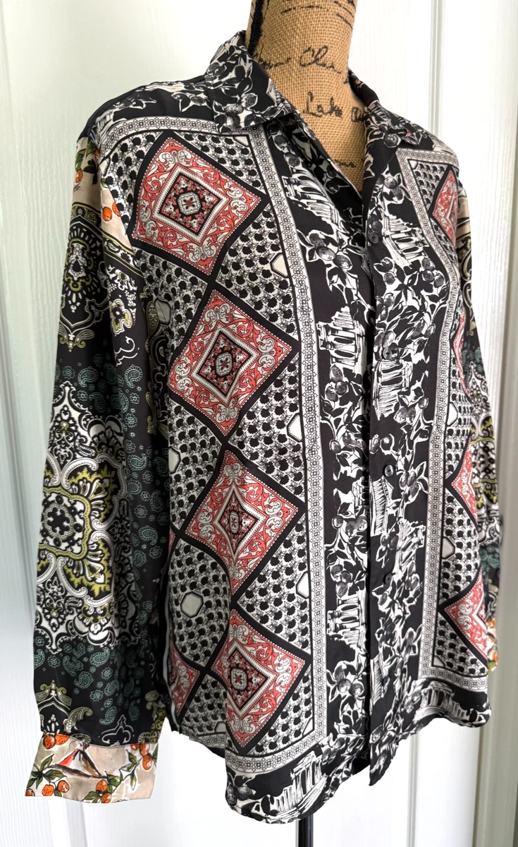 Black Floral 100% Silk Dress Shirts for Men for sale | eBay