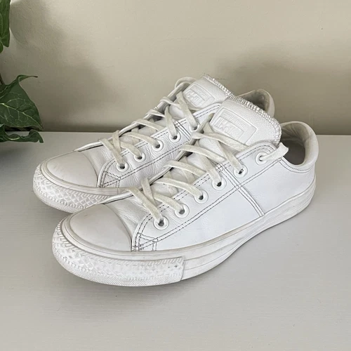 Converse donna taglia 8 5 pelle bianca Chuck Taylor All Star Madison casual