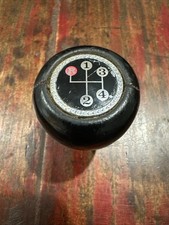 Vintage Amco Black Leather 4 Speed Shift Knob Reverse Top Left Bmw 2002 Datsun