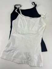 UNDEROUTFIT Cami Tank Tummy Control 3XL #680 Compression BLACK & WHITE Lot