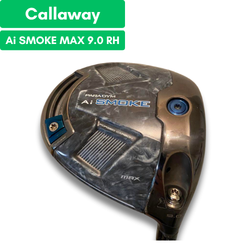 Callaway Paradym Ai Smoke MAX 9.0 Driver Head Only USED B0021