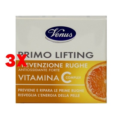 3 x Venus Creme Faltenprävention Primo Lifting Starkes Antioxidans Vitamin C