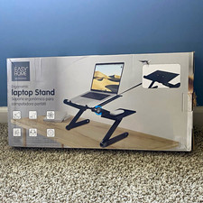 Easy Home Ergonomic Metal Laptop Stand/Riser Adjustable Foldable USB Cooling Fan