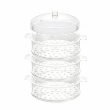 Plastic Steamer Insert Handled Steamer Insert with Lid Heat-Resistant
