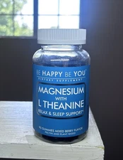 Be Happy Be You Magnesium w/ L-Theanine Relax & Sleep Support 90 Gummies-