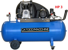 COMPRESSORE GRUPPO MAGGIORATO TRIFASE BISTADIO 3 HP 200 LT CATOCCIMACCHINE