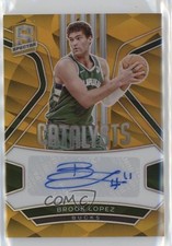 2023 Panini Spectra Catalysts Signatures Gold Prizm 5/10 Brook Lopez Auto 16wc