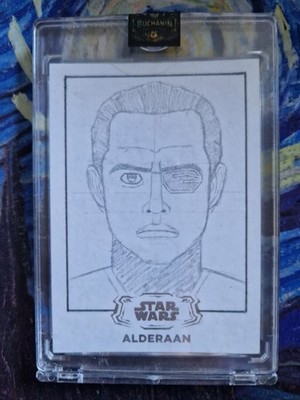 Topps Star Wars Hyperspace Alderaan Sketch Card 1/1 Alex Gigov