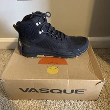 Vasque Breeze LT NTX Mid WATERPROOF Ebony Hiking Shoe Boot 12 7446 Vibram Sole