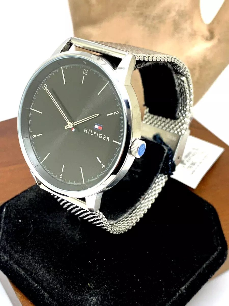 Tommy hilfiger outlet black mesh watch