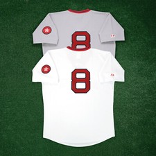 Carl Yastrzemski 1976 Boston Red Sox Cooperstown Home Road Throwback Jersey