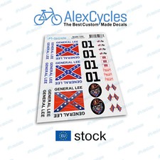 The Dukes of Hazzard GENERAL LEE scala 1:25 kit adesivi stickers RC Tamiya HPI