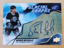 2019-20 Upper Deck Ice Bernie Nicholls Glacial Graphs Auto #GG-BN Kings