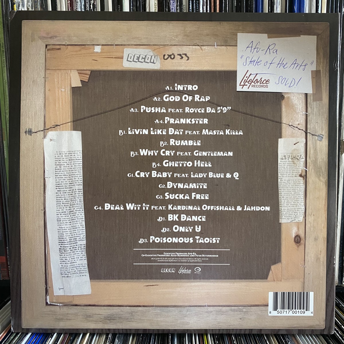 AFU-RA - STATE OF THE ARTS (VINYL 2LP) 2005 RARE ROYCE + WU-TANG +