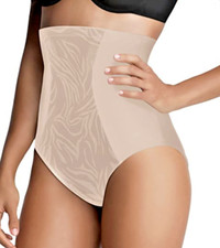 Maidenform Flexees Hi-Wasit Brief 83061, Biege or Black, NEW