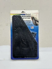 PAIR 12.5” Black With Grooves Groboski Splash Guards HEAVY DUTY 3/16” Thick NOS