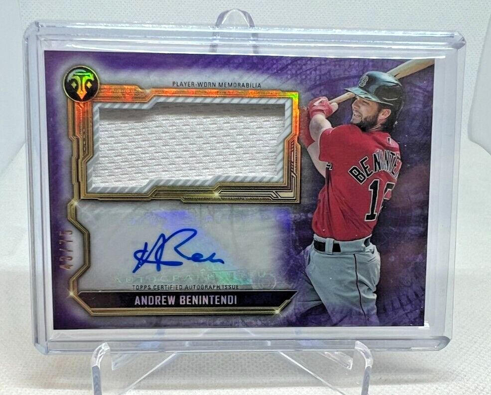 2020 Topps Triple Threads - Autograph Single Jumbo Relics Andrew 