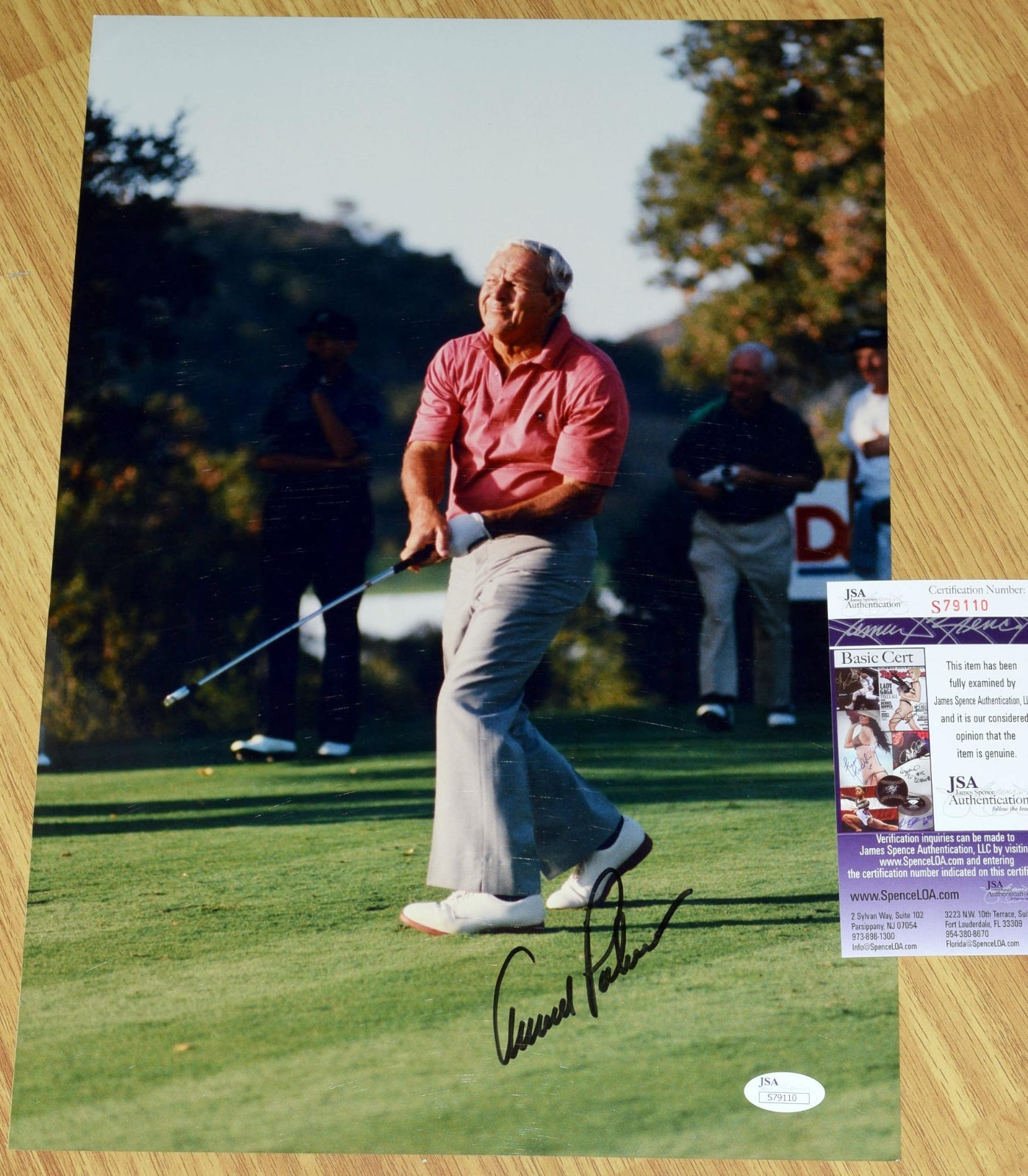 Arnold Palmer Autographed Signed 11X16" Photo #6 - "The King" - JSA COA 