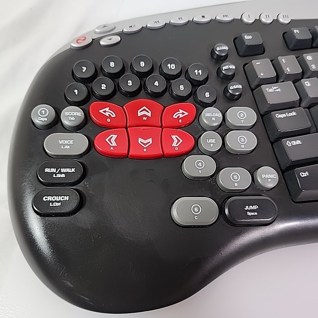 Zboard Merc KU0453 Gaming MMORPG Rare Keyboard Black Tested WOW