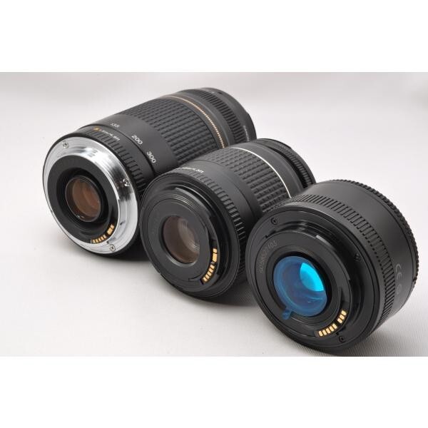 Canon EOS kiss x9i SLR camera super telephoto triple lens set with