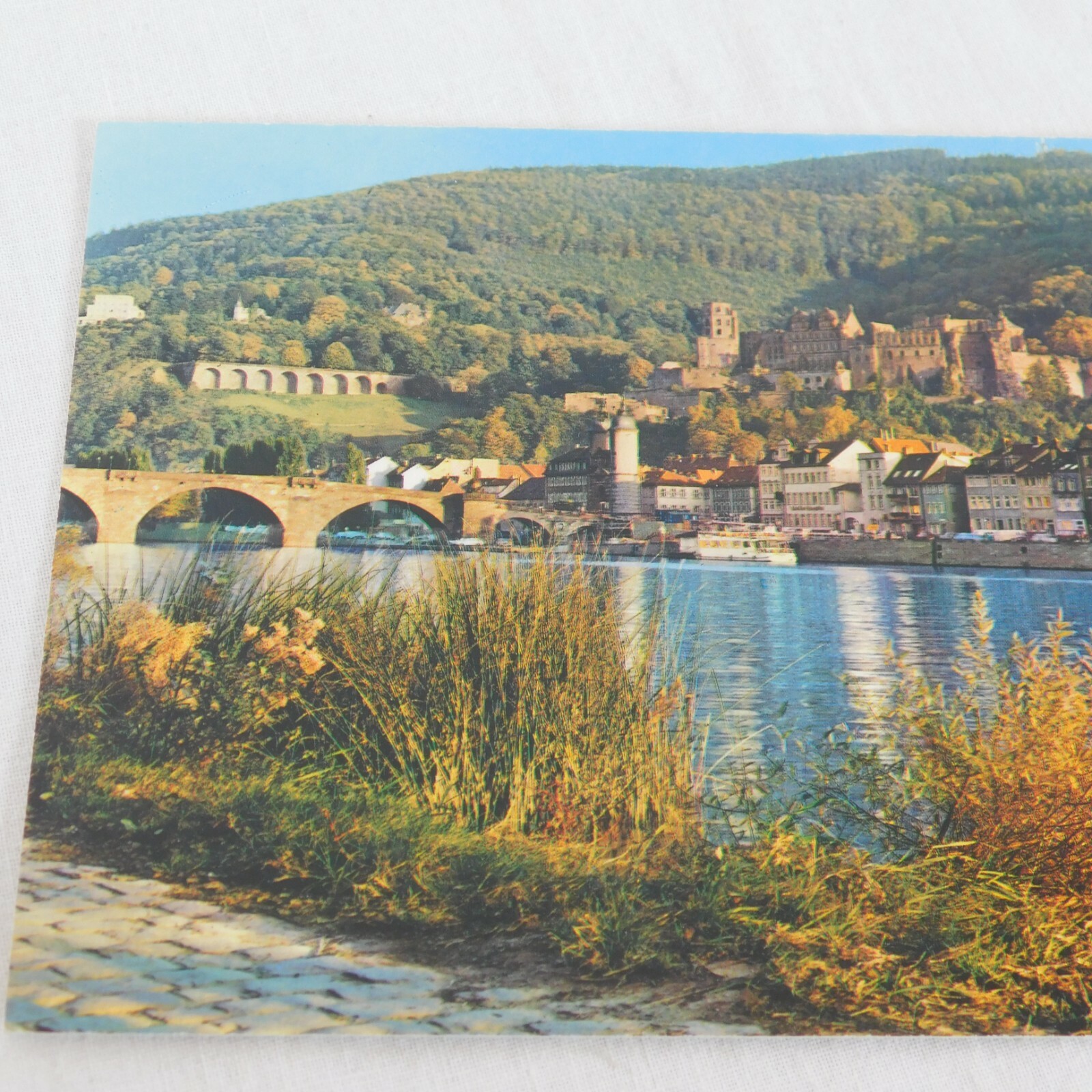 Alt Heidelberg vom Neckarufer Postcard Castle Old Bridge Kunstverlag F