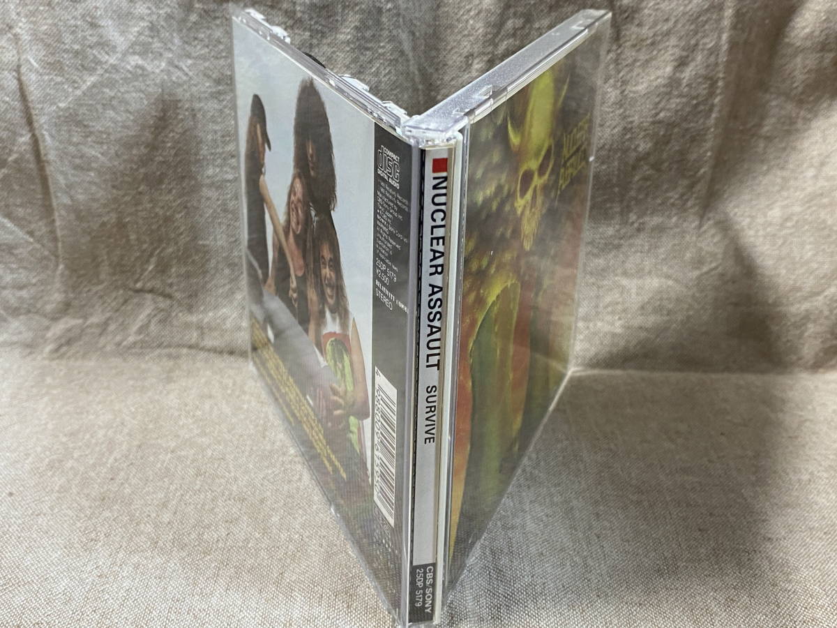 NUCLEAR ASSAULT Survive JAPAN CD 25DP 5179 1988 OBI s13065 | eBay