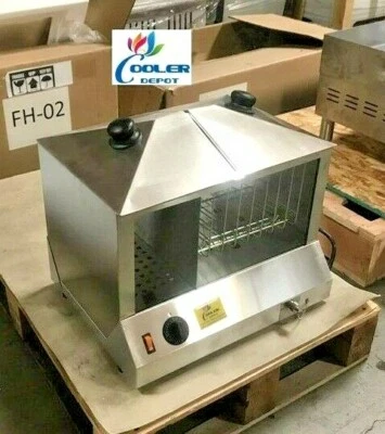 COOLER DEPOT NEW Commercial Hot Dog Bun Steam Warmer Vending Counter Top NSF ETL 110V