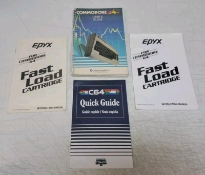 Booklet Lot #1 - Commodore Instruction Manual, User's Guide & C64 Quick Guide