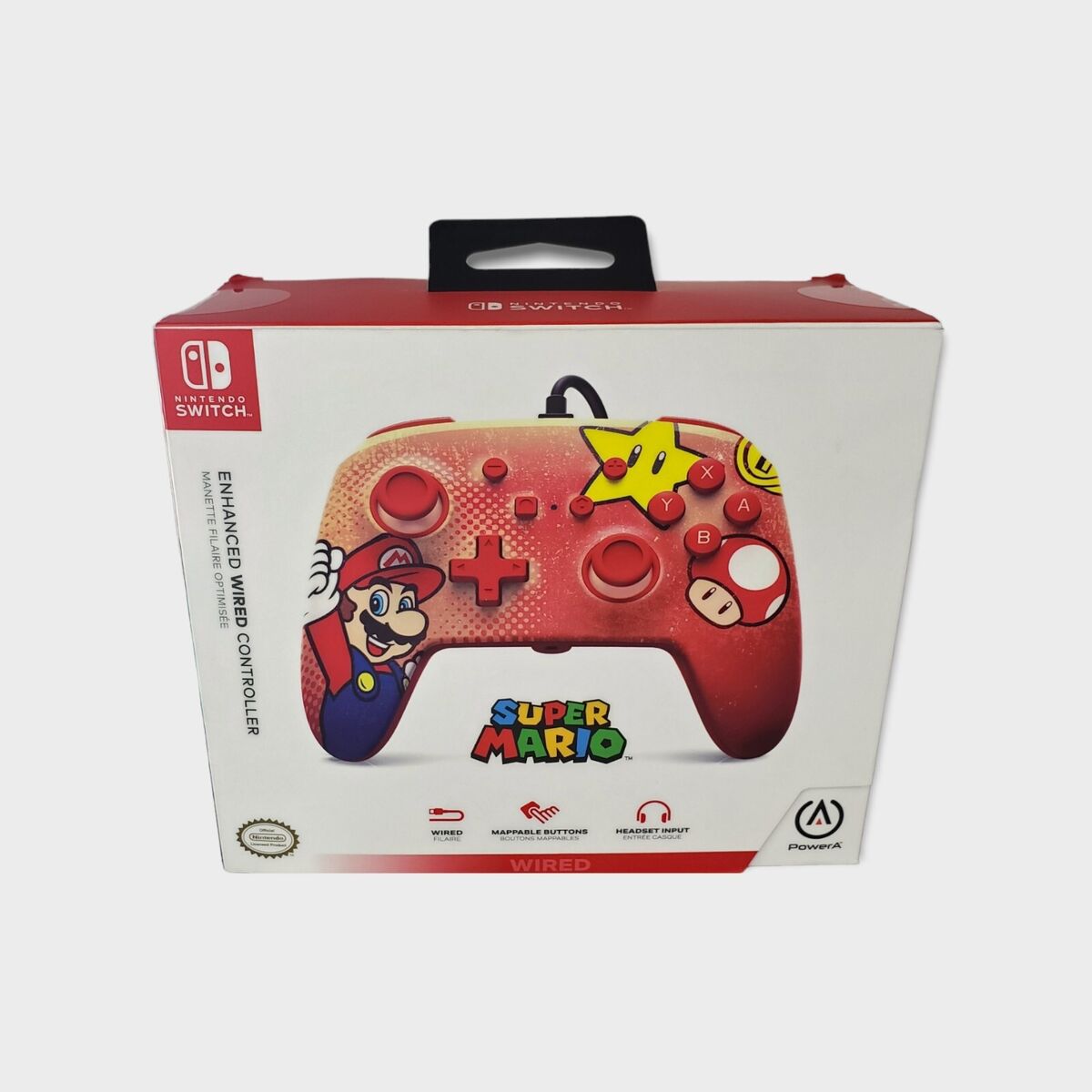 PowerA Enhanced Wired Controller for Nintendo Switch - Super Mario