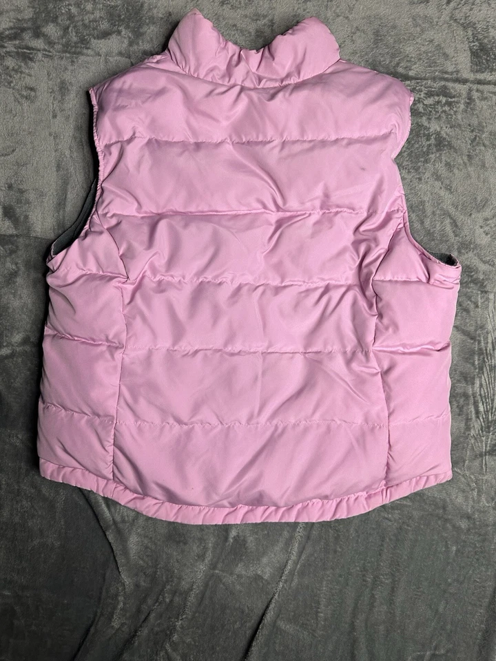 Chaleco acolchado rosa Athletic Works senderismo al aire libre camping XL Foto 2 de 4