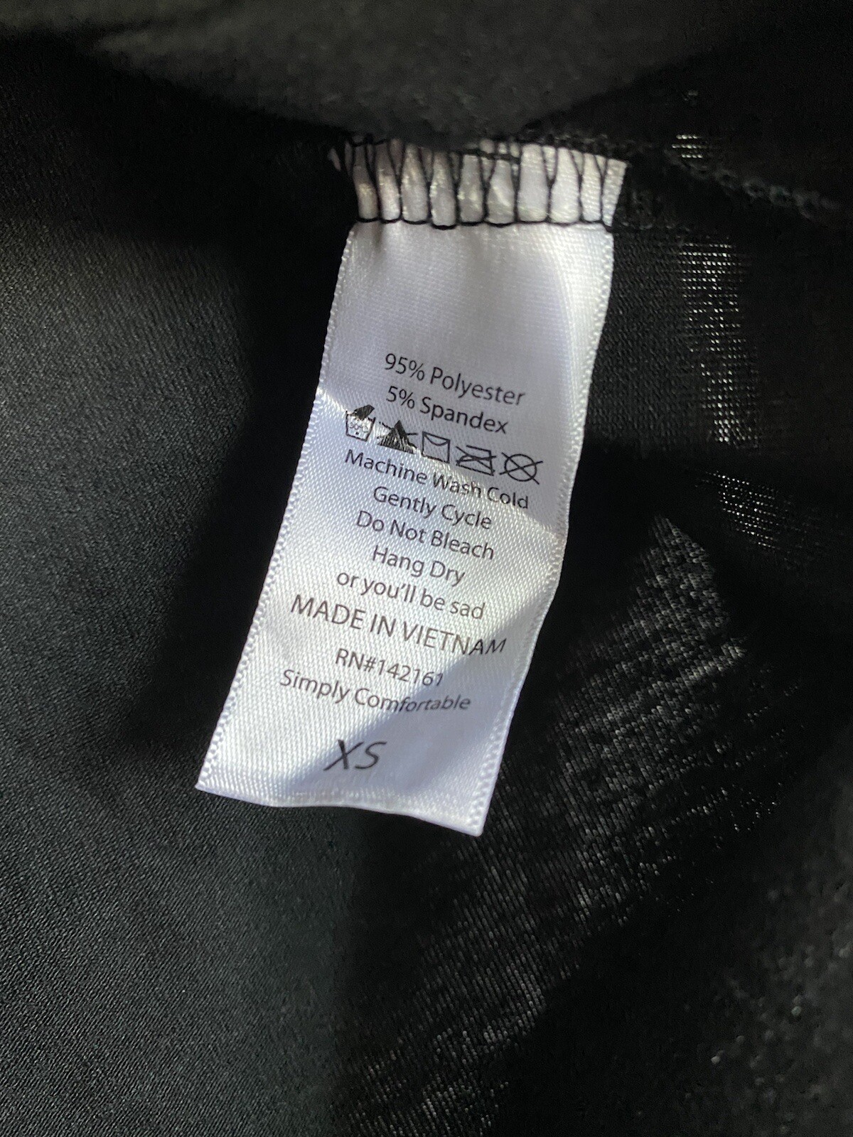 Lularoe Extra Small XS Solid Black  Red White Sta… - image 4