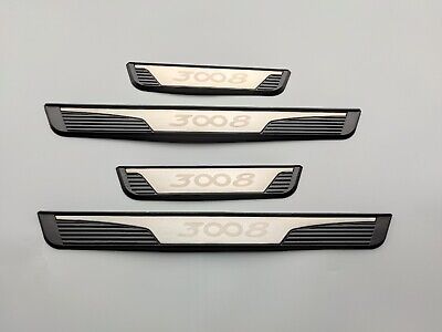 For Peugeot 3008 Accessories Car Door Sill Cover Scuff Plate Protector Trim  2023