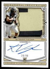 2020 Panini National Treasures Collegiate College Silhouettes Signatures