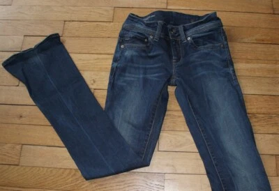 G-STAR Jeans pour Femme W 25 - L 32 Taille Fr 34 MIDGE SADDLE MID(Réf #J131) - Photo 1/4