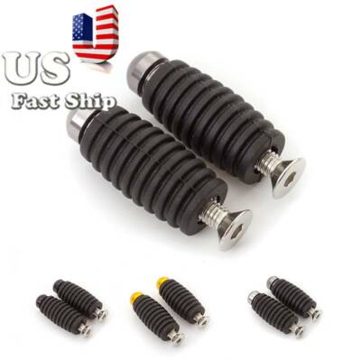 FXCNC Racing Universal Rubber Pedals Front Modified Rearset Foot Rest Footpeg US