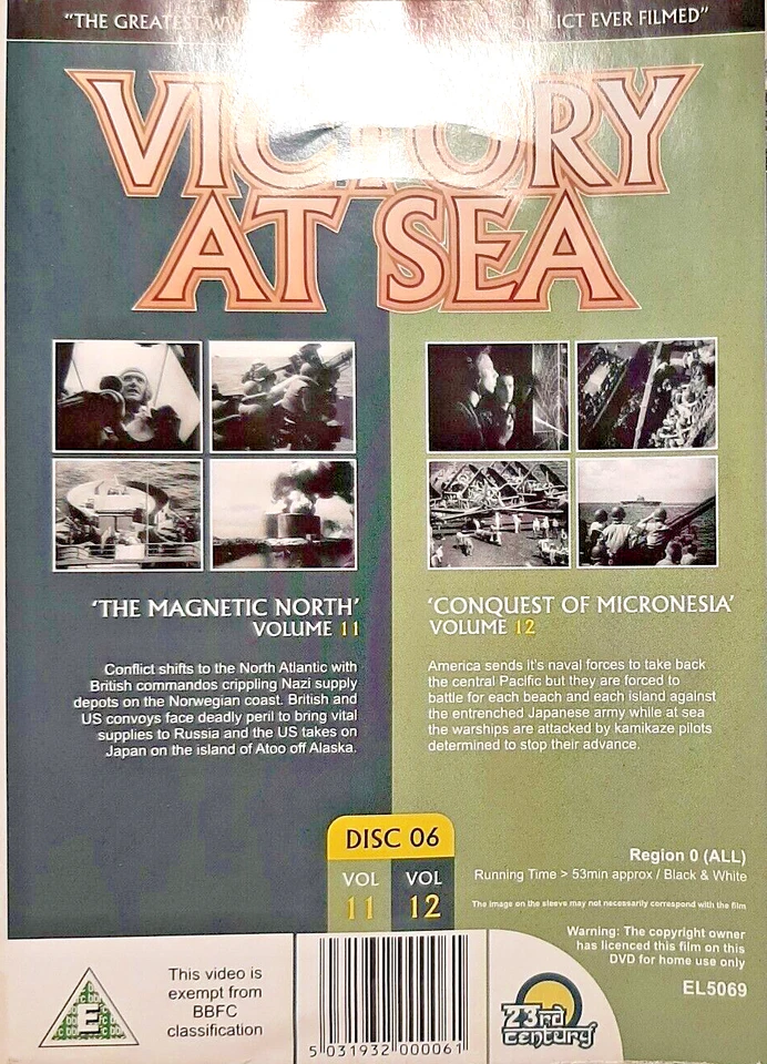 VICTORY AT SEA: VOLS 11 & 12 - THE MAGNETIC NORTH / CONQUEST OF MICRONESIA - DVD - Image 2 of 2