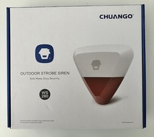 ✅ Chuango WS-280 / Sirena wireless Exterior, 105 dB, batteria, 12v New! Alarma