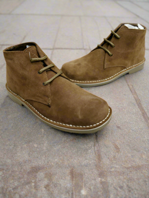 DOGO Stivaletti Corti Uomo In Pelle Vegana Beige - Moda Sostenibile E Resistente