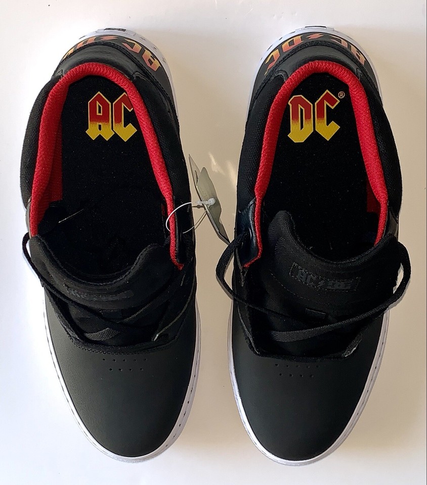 AC/DC DC Shoes size 12 mens pair kalis vulc mid style new angus young ...