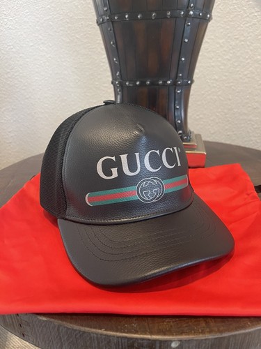 gucci logo cap