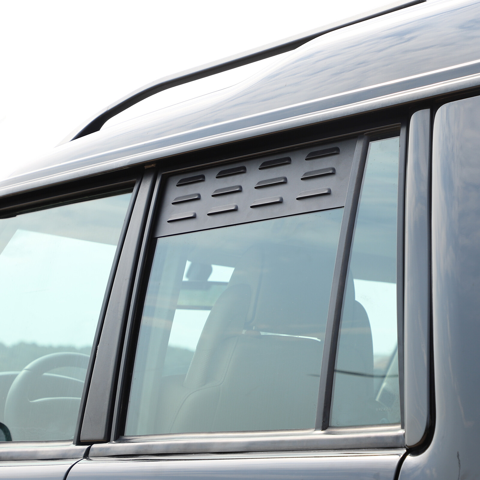 For Land Rover Discovery 2 98-03 Black Aluminum Side Window Louver ...