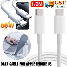 AU 60W PD Fast Car Charger USB-C Type C Cable For iPhone 15 Pro Max Plus Samsung
