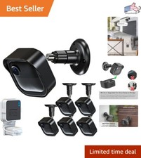 Adjustable Wall Mount  Weatherproof Housing for Outdoor Cameras - Black, 5 Pack