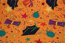 3 1/2 Yards of Fabric-100% Cotton- Hallmark Occasions- Free Spirit-Graduation