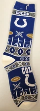 NFL Indianapolis Colts Ugly Sweater Socks, New (SUPER FAN)