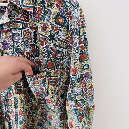 Union “Poco Loco” Loud Button Up Dress Shirt - Mens Size Small - Long Sleeve - Picture 13 of 13