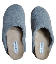 Steve Madden Vesa Women's Size 9 M Grey Round Toe Slip On Slippers