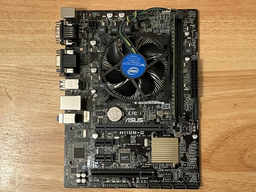 Gently Used ASUS H110M-C Motherboard, i3 Processor, 8GB Ram