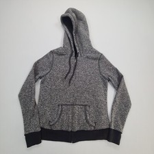 Abercrombie  Fitch Sweater Teens Medium Gray Outdoors Hooded Full Zip Girls