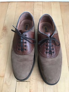 nubuck saddle shoes